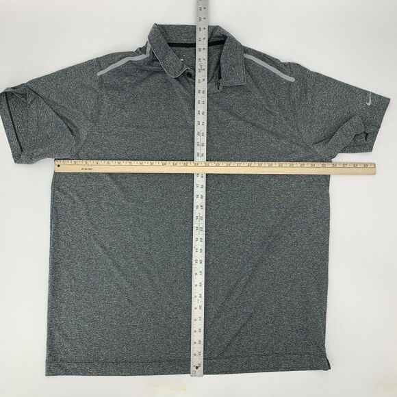 Nike Golf Polo Shirt Mens XXL 2XL Gray Tour Performance Quick Dry Athletic - Picture 4 of 10